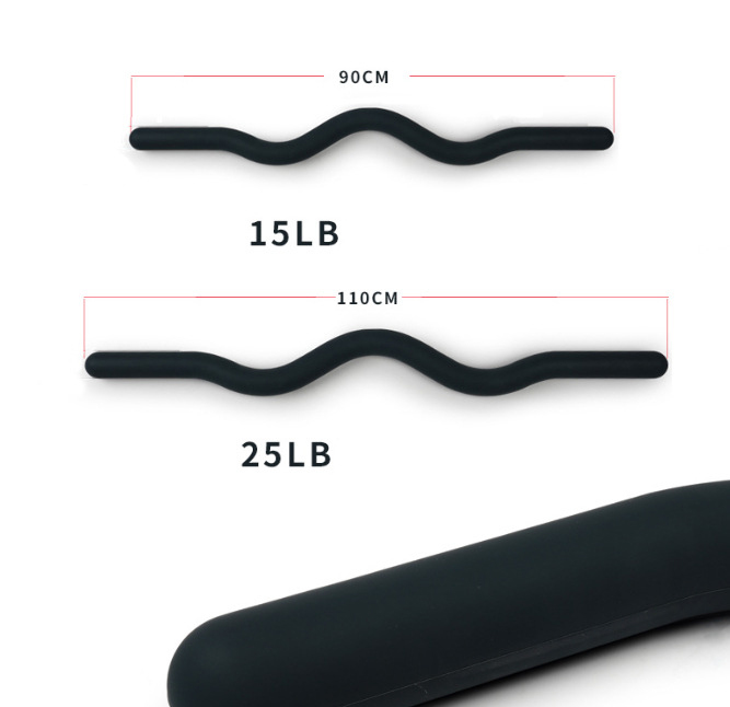 15LB 25LB Silicone Fitness Bar - Yoga Fitness Training 评论和价格